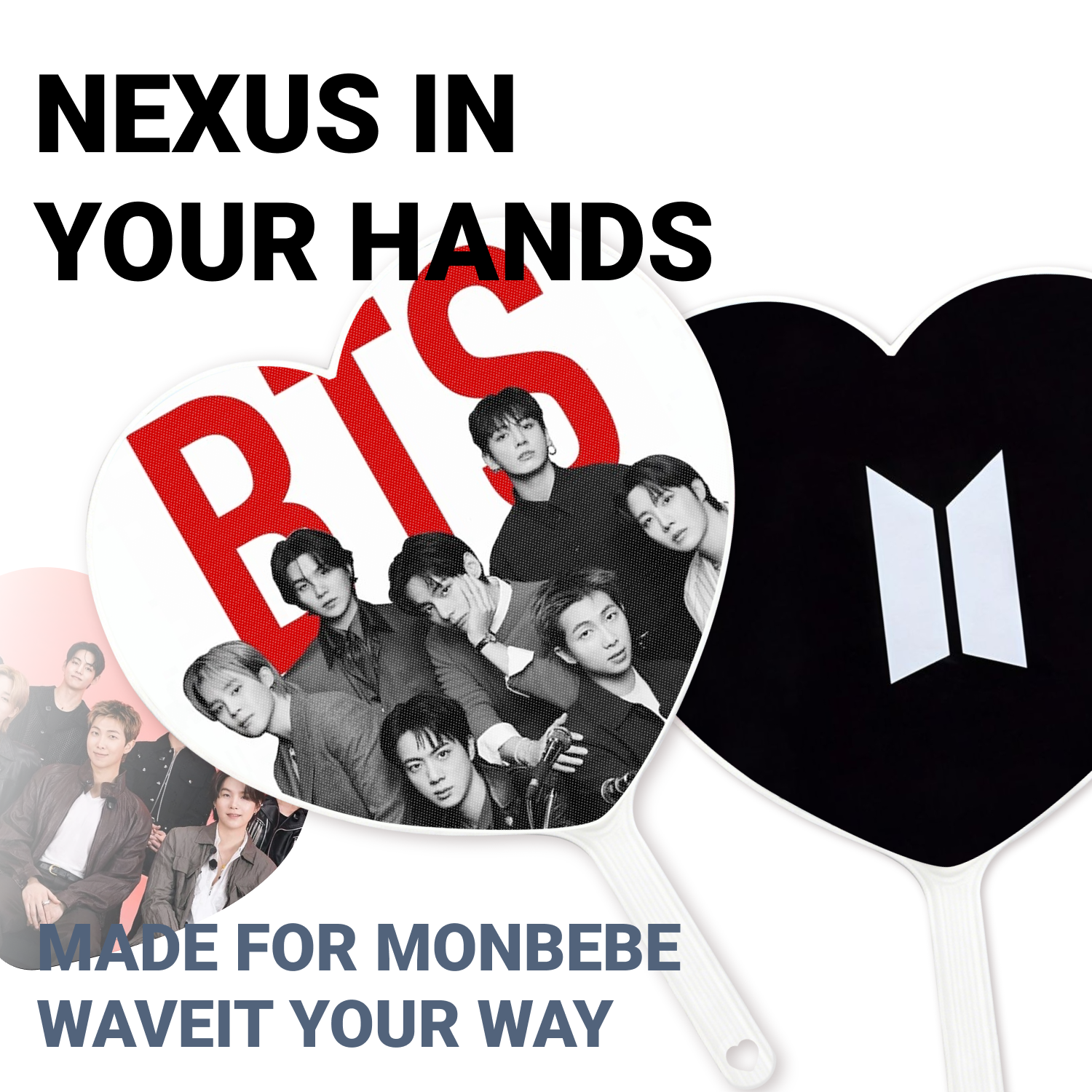 BTS Heart-shaped Fan