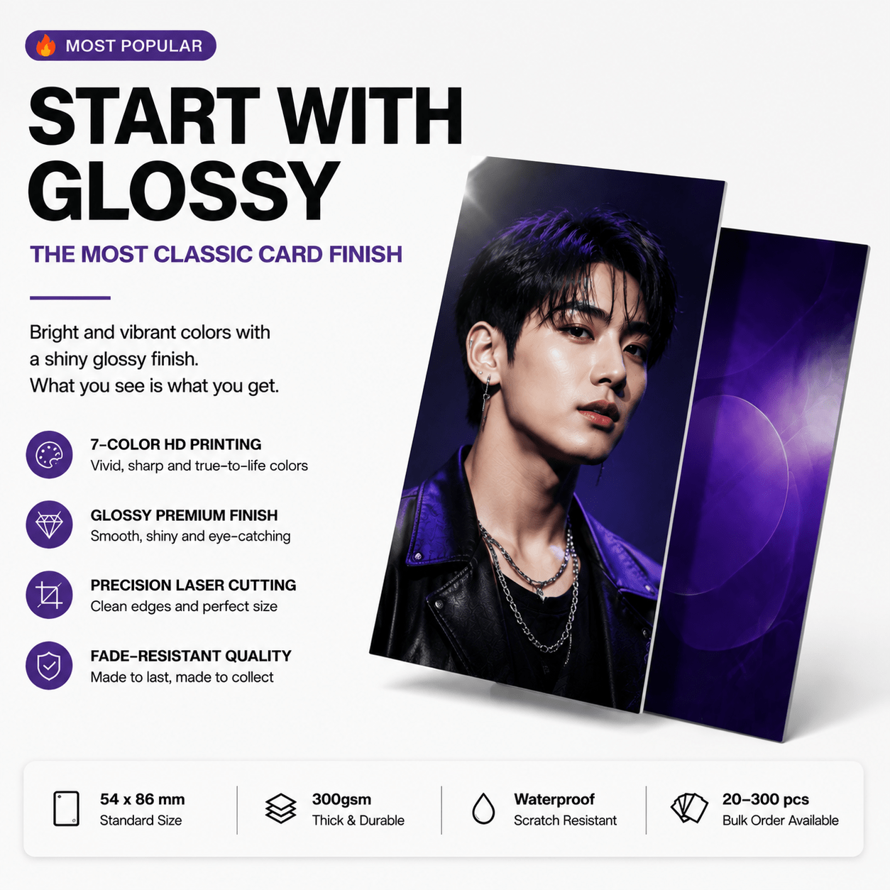 Glossy Square Photocard
