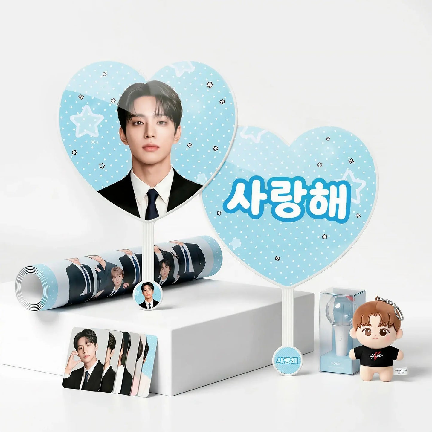 Heart-shaped Fan Bisapics
