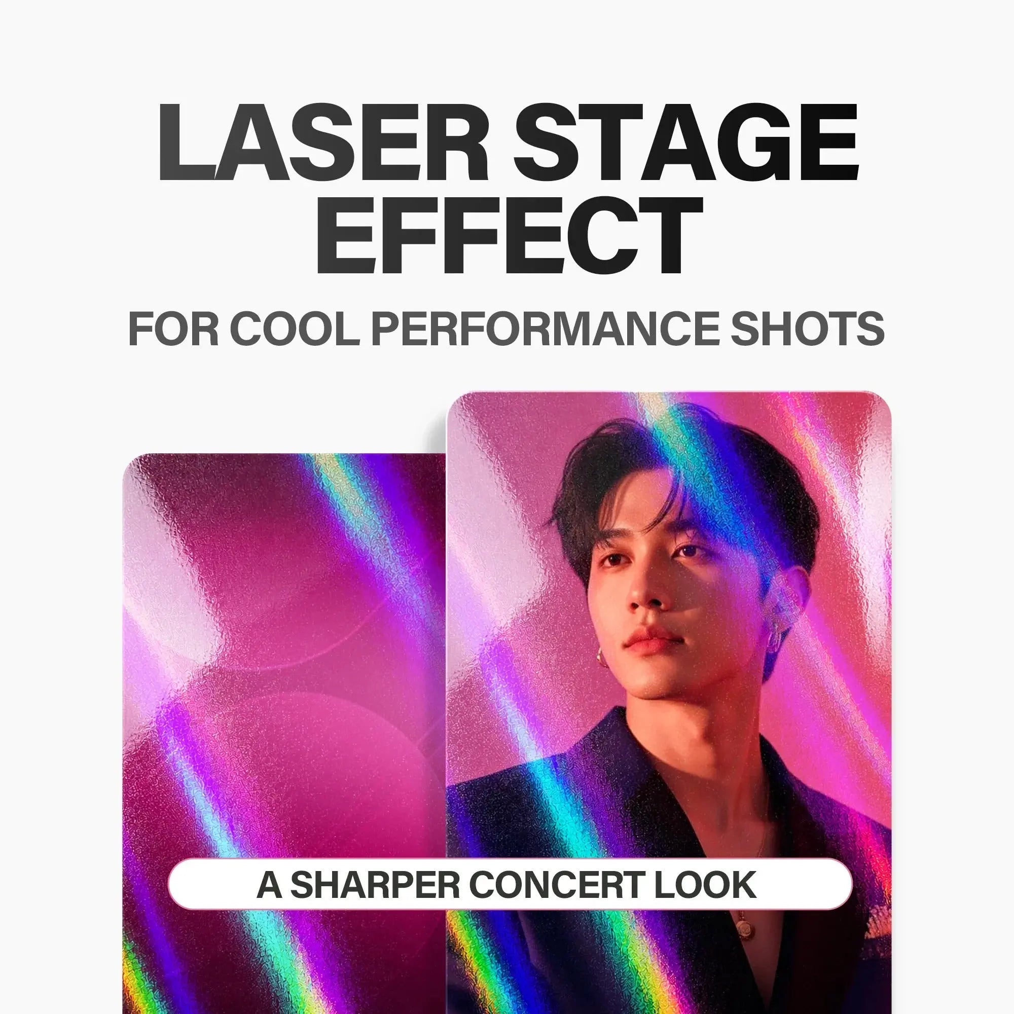 Laser Stripe Photocard Biaspics