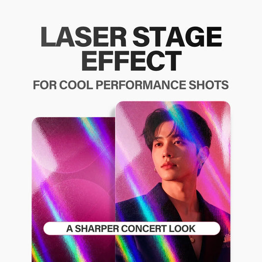 Laser Stripe Photocard Biaspics
