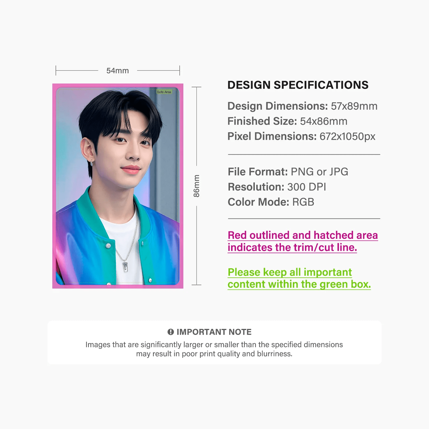 PVC Photocard